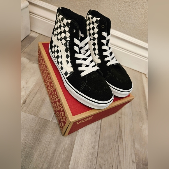 Vans Filmore Hi Zip (Glitter Checkerboard) - Picture 4 of 6